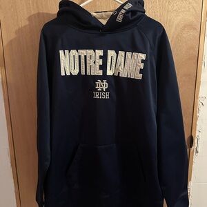 Colosseum Navy and Cream Hoodie